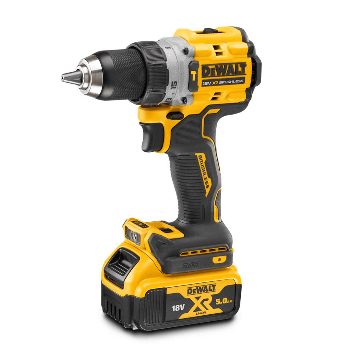18V XR Compact Premium Hammer Drill Driver -5.0Ah Kit Dewalt Power Tools Dewalt Power Tools 