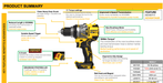 DeWalt DCD1007WW1T-XE 18V 8Ah XR Li-ion Brushless Cordless Premium Hammer Drill Driver Combo Kit Dewalt Power Tools Dewalt Power Tools 