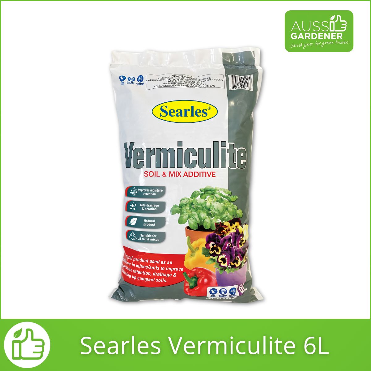 Searles Vermiculite 6L Aussie Gardener 