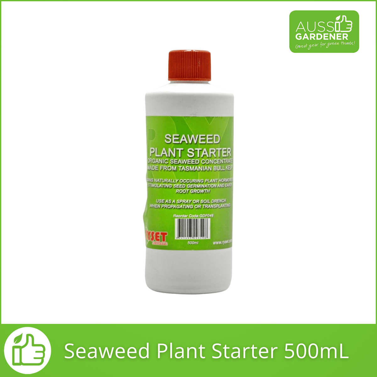 Organic Seaweed Plant Starter Concentrate 500ml fertilisers RYSET 