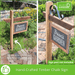 Hand-Crafted Timber Chalk Sign - Genuine Slate Board Aussie Gardener 