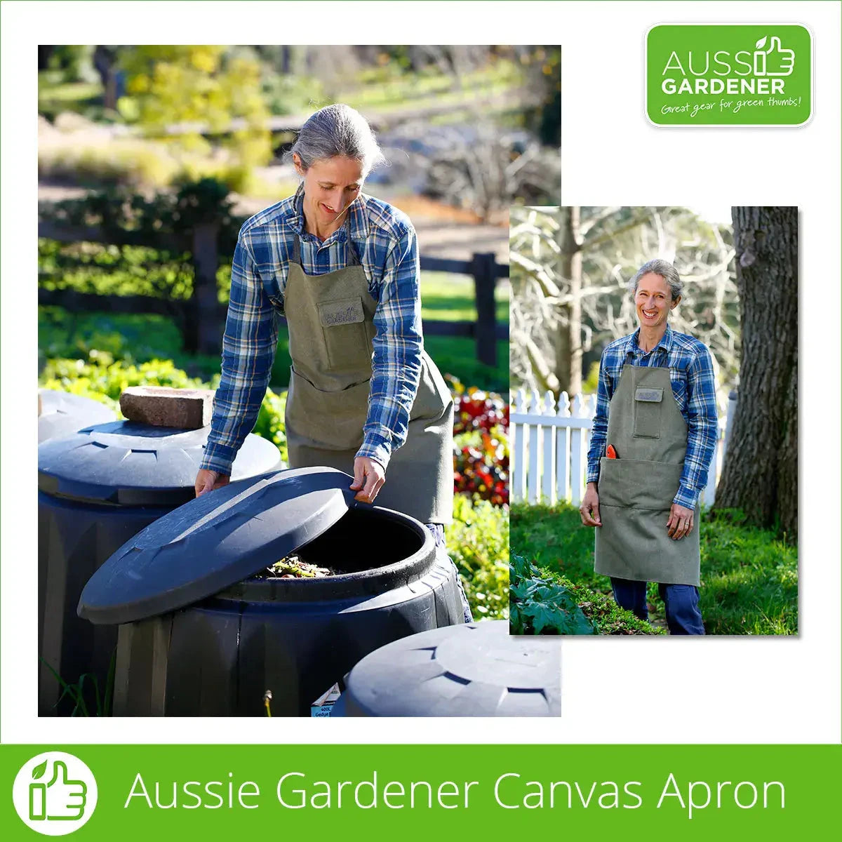Aussie Gardener Canvas Gardening Apron garden wear Aussie Gardener 