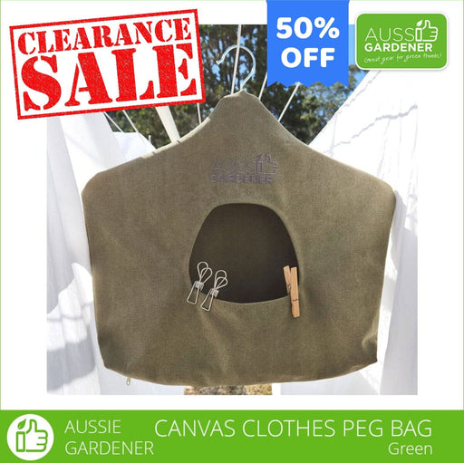 Aussie Gardener Canvas Clothes Peg Bag Aussie Gardener 