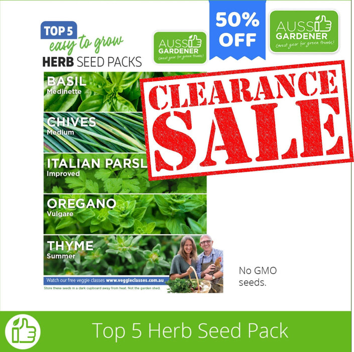 Aussie Gardener Top 5 Herb Seeds veggie growing Royston Petrie Seeds 