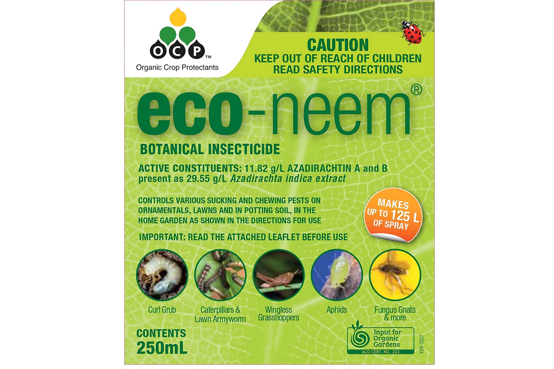 OCP eco-neem Organic Insecticide - Concentrate for Pest Control pest control Yates 