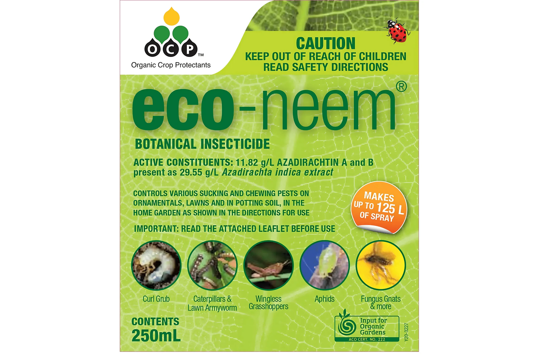 OCP eco-neem Organic Insecticide - Concentrate for Pest Control pest control Yates 