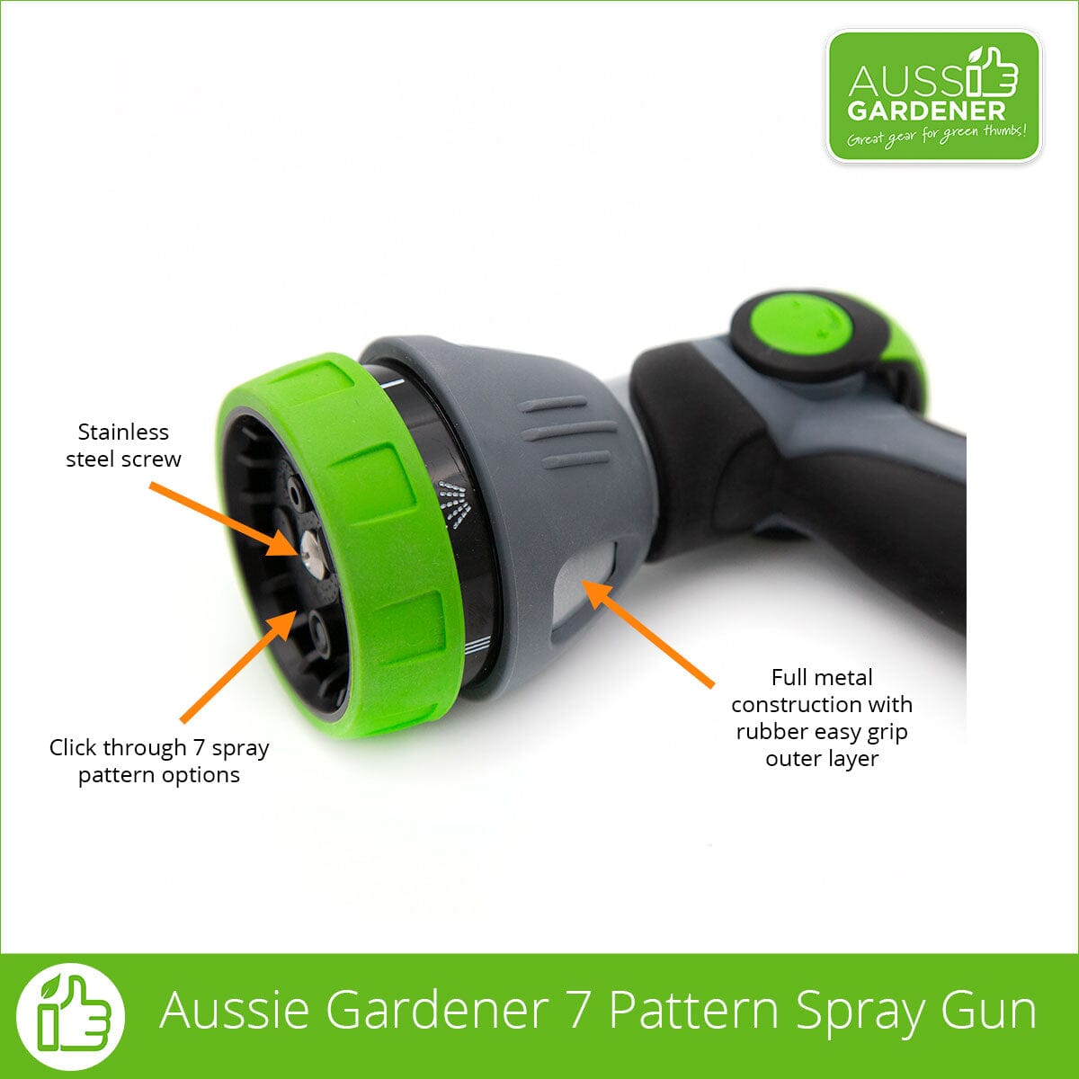 Aussie Gardener Hose Spray Gun Hallgrand 
