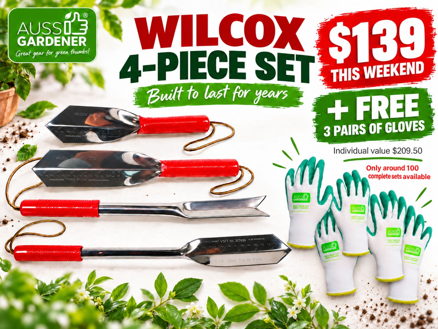 Wilcox All Pro 4 pack Willcox All-Pro Tools 