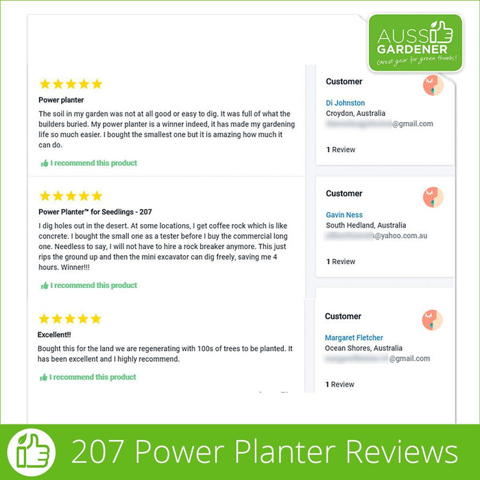 Power Planter 207  for Seedlings Reviews Australia stock USA made