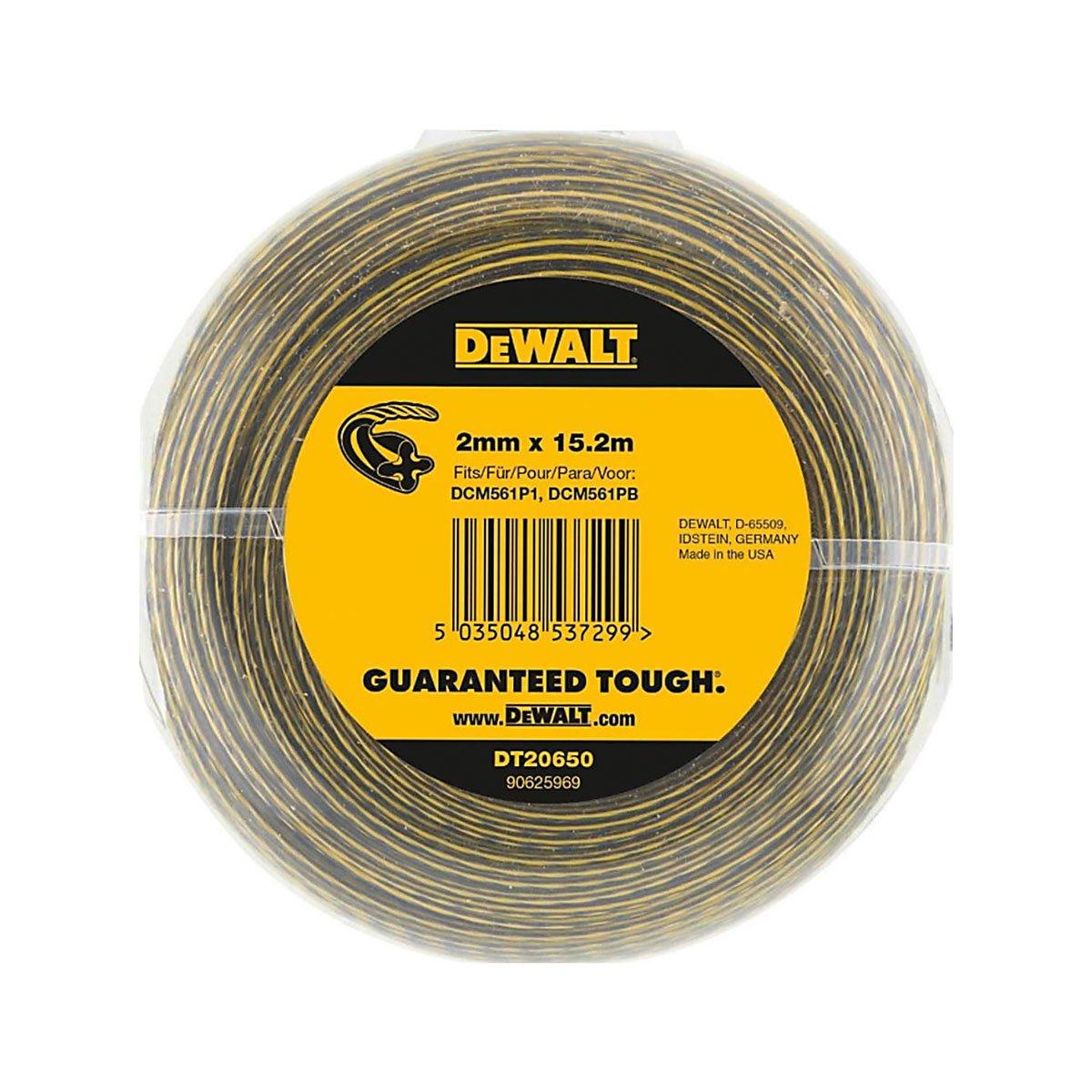 Dewalt Line Trimmer Line 2mm Dewalt Power Tools Stanley Black & Decker (Australia) Pty Ltd 2mm x 15.2m 