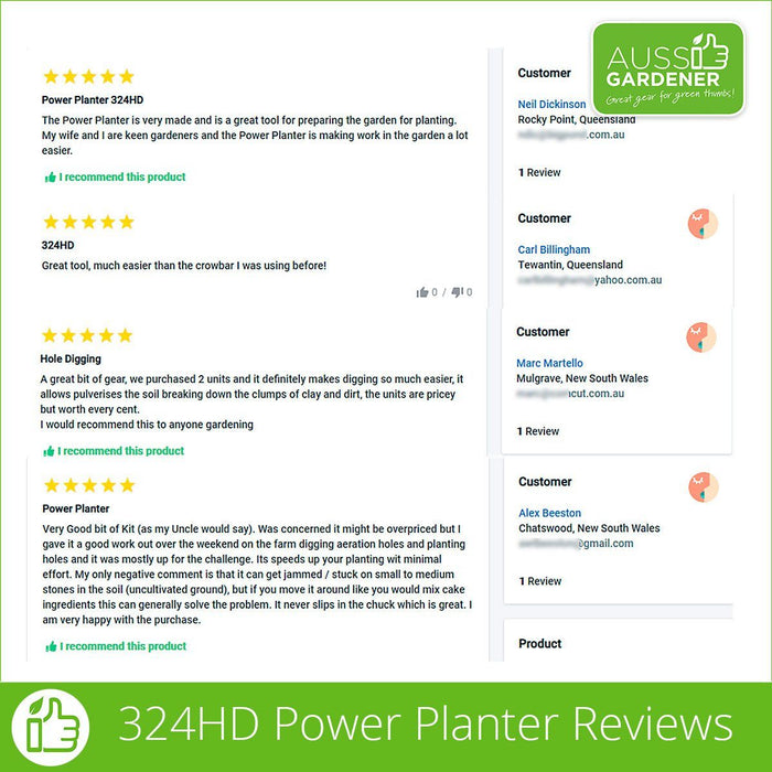 324HD Power Planter Reviews
