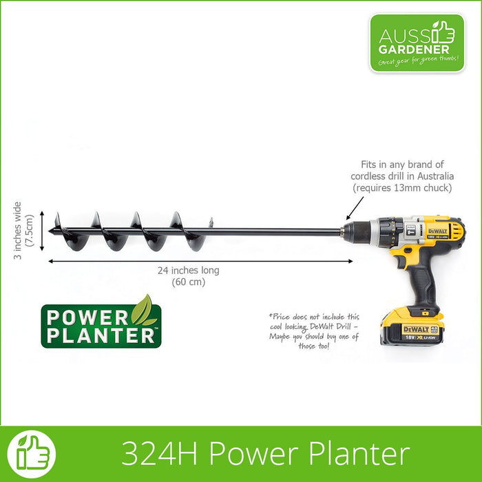 Power Planter 324H dimensions, part of The Dream Combination - All 4 Power Planters + the Dewalt 996 drill complete kit.