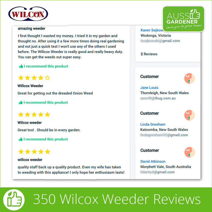 Wilcox Weeder Reviews - Stainless steel - Made in USA