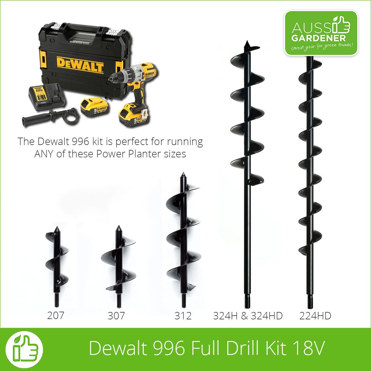 Dewalt 996 Top of the range Cordless Drill Kit DCD996P2-XE Dewalt Power Tools Stanley Black & Decker (Australia) Pty Ltd 