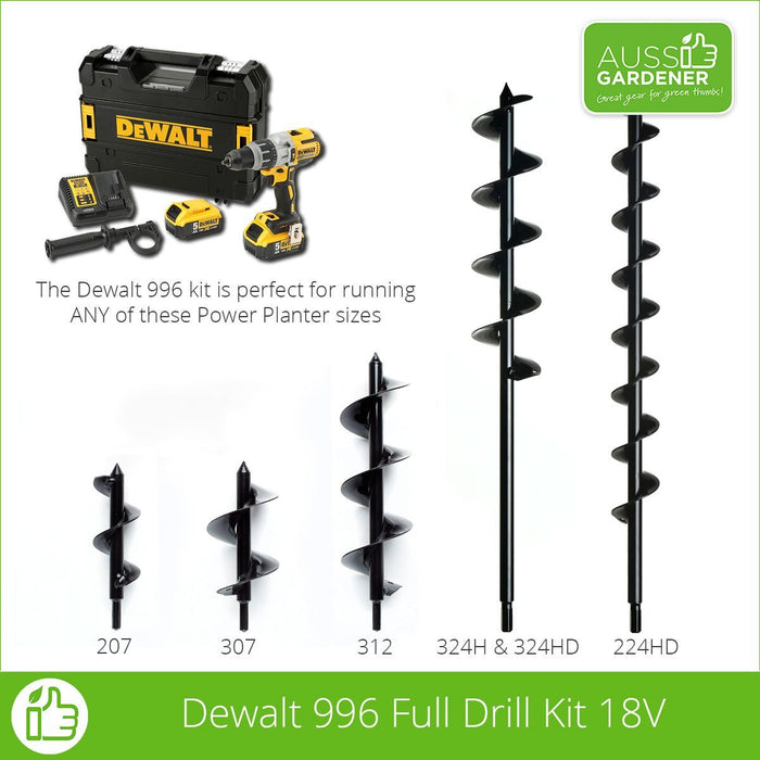 Dewalt 996 Top of the range Cordless Drill Kit - Which Power Planters this drill is suitable for