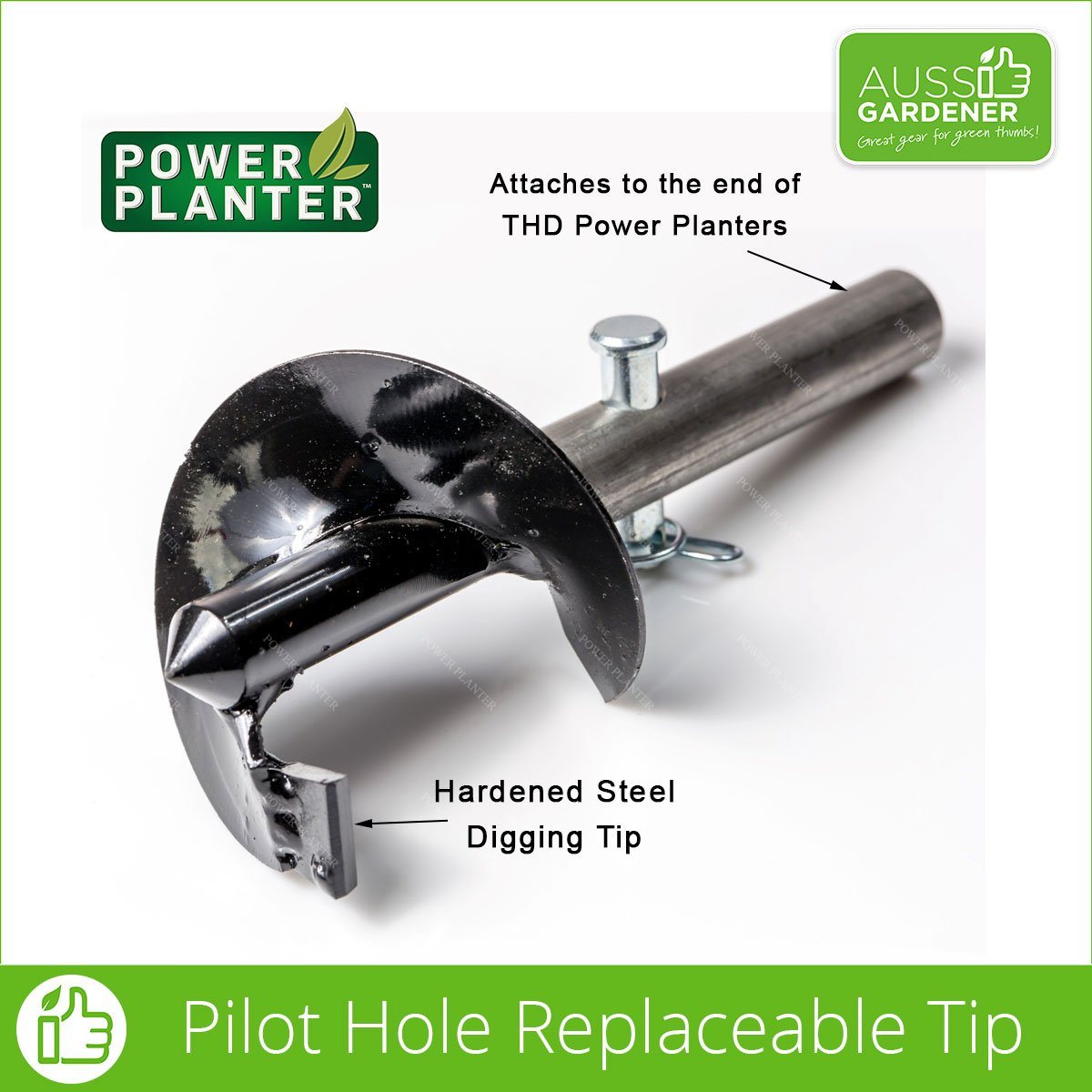 Power Planter Replaceable HD Tip - small pilot hole digger Power Planter Power Planter Inc 