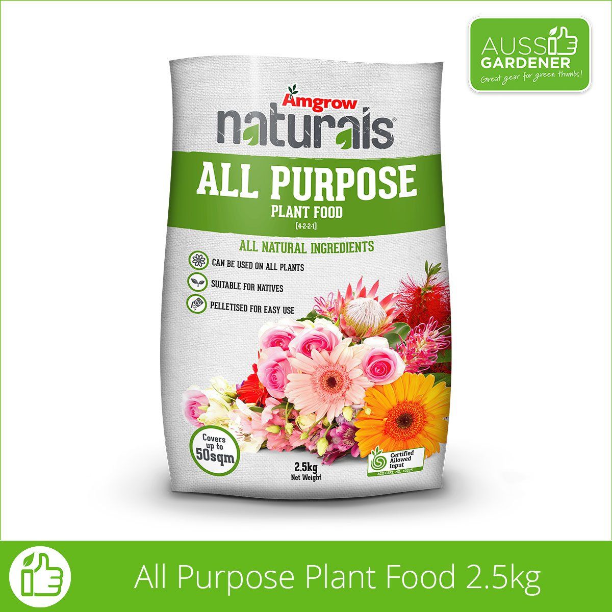 Amgrow Naturals All Purpose Fertiliser 2.5Kg fertilisers Tradeware 