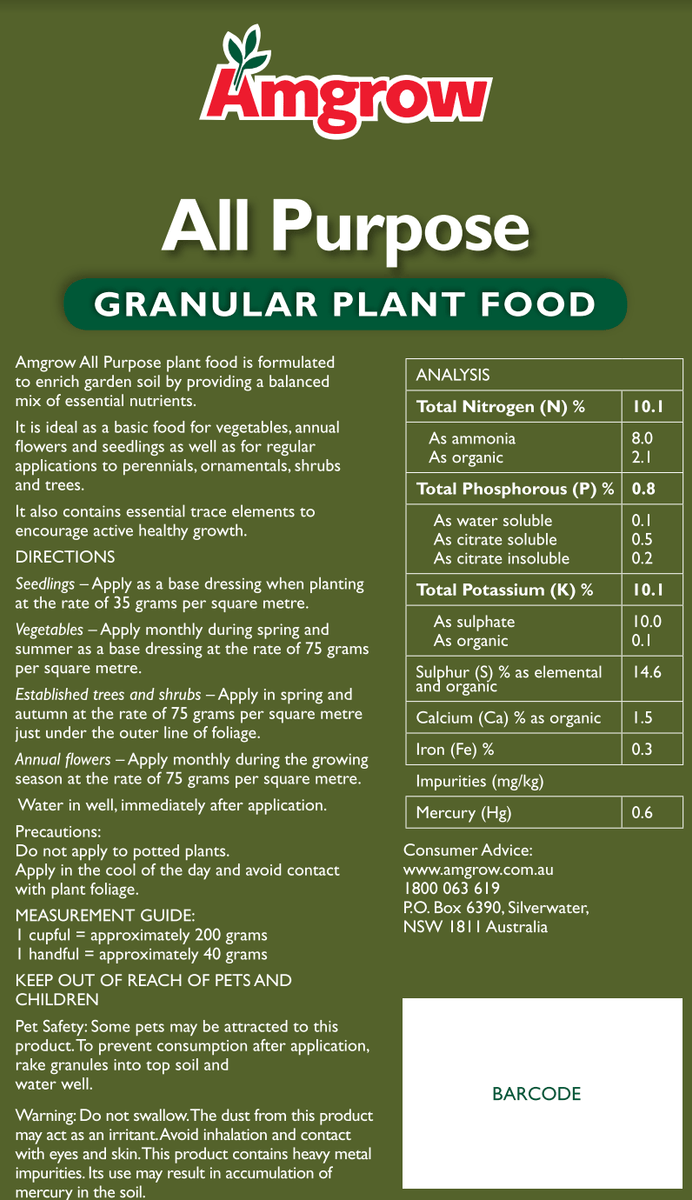 Amgrow All Purpose Plant Food Amgrow LP 3Kg fertilisers AMGROW 