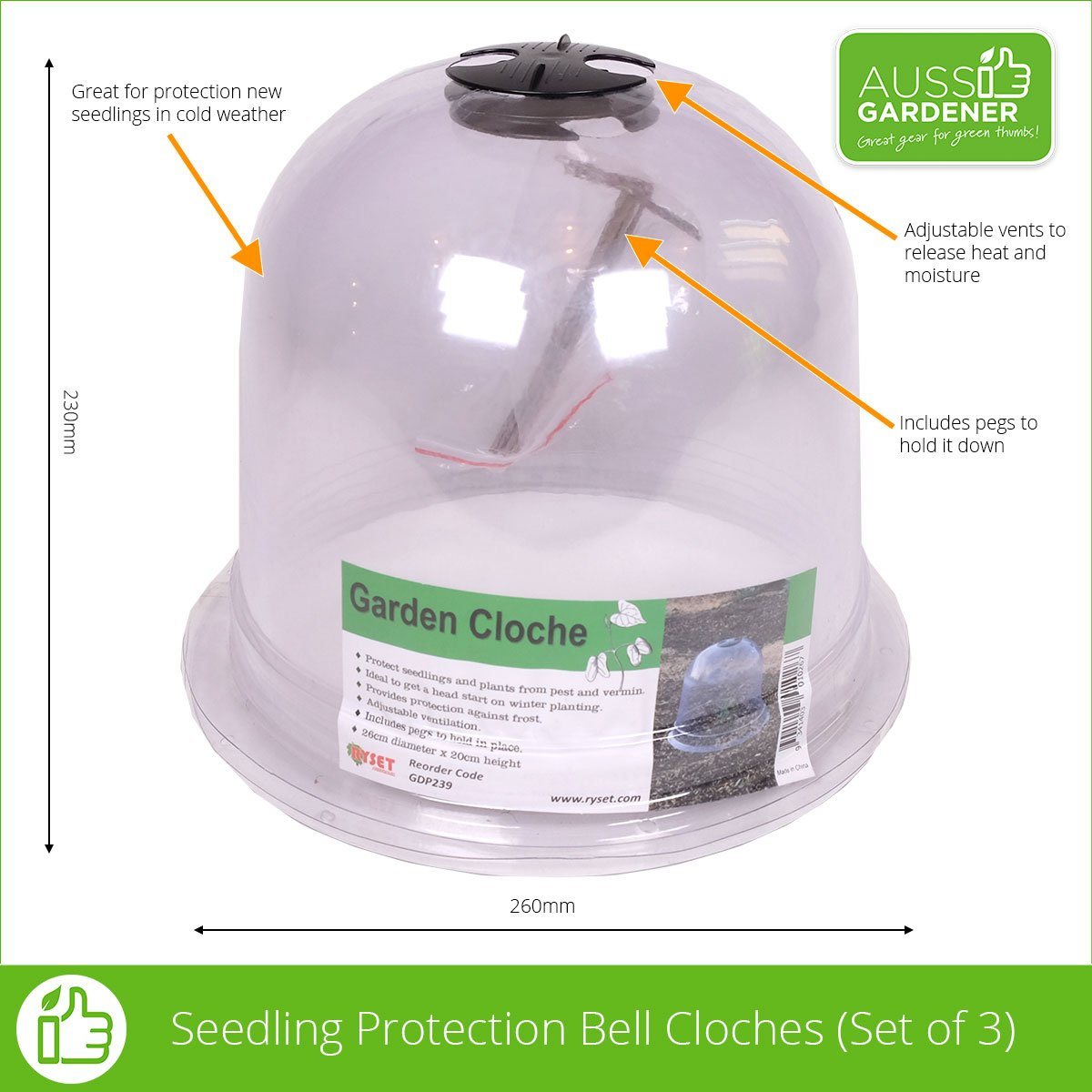 Garden Cloche (3 Pack) propagation RYSET 