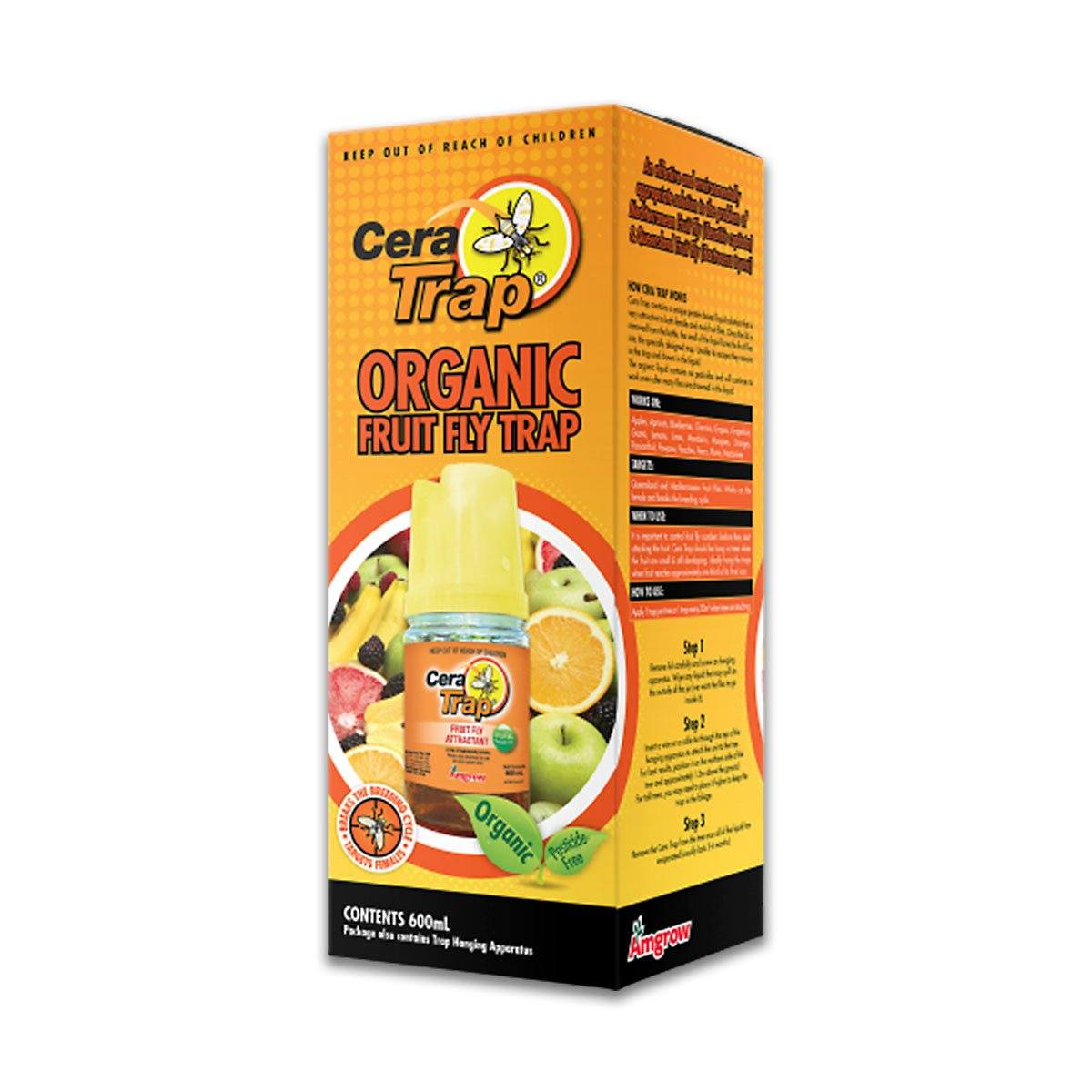 Amgrow Cera Trap Organic Fruit Fly Trap pest control Tradeware 