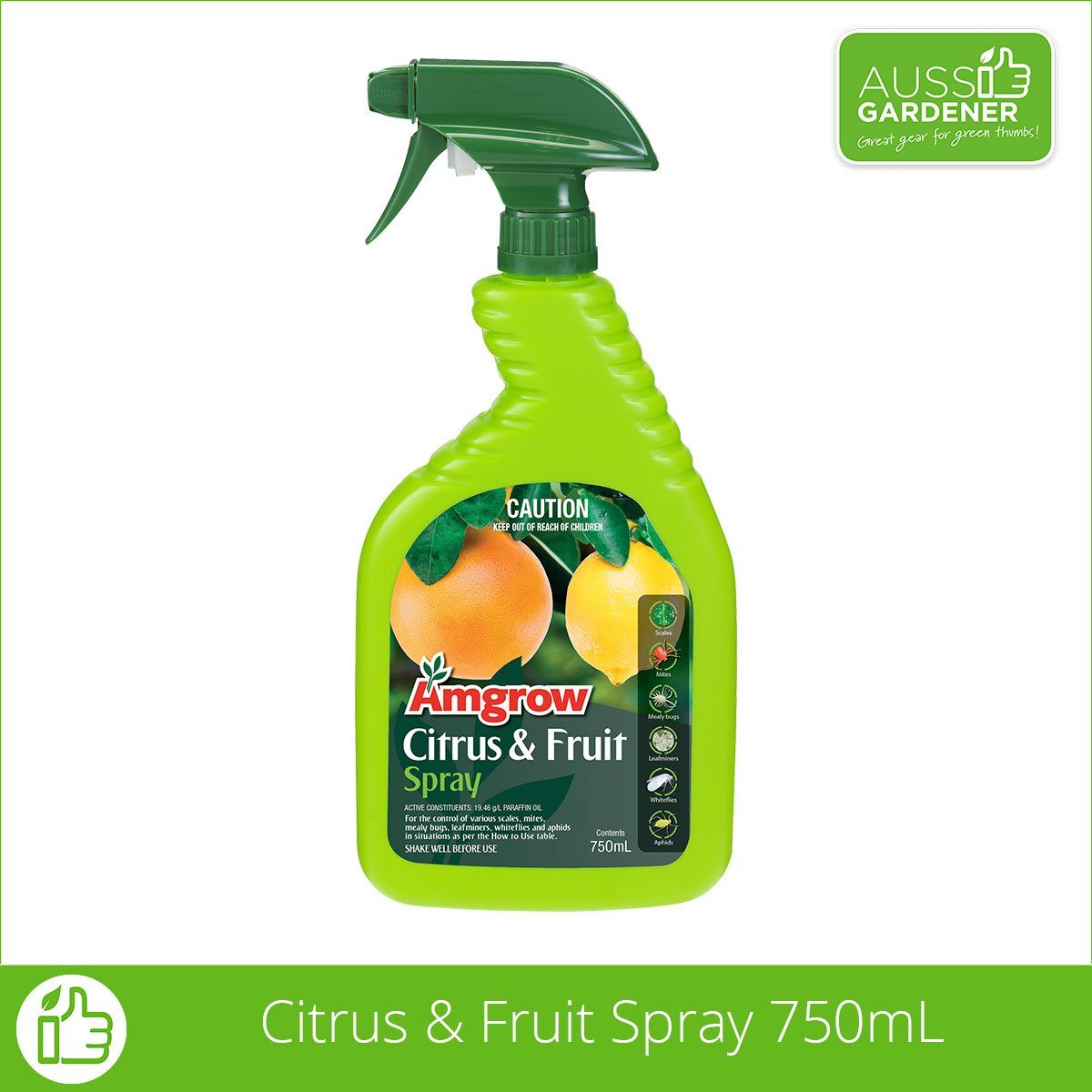 Amgrow Citrus & Fruit Spray RTU 750ml pest control Tradeware 