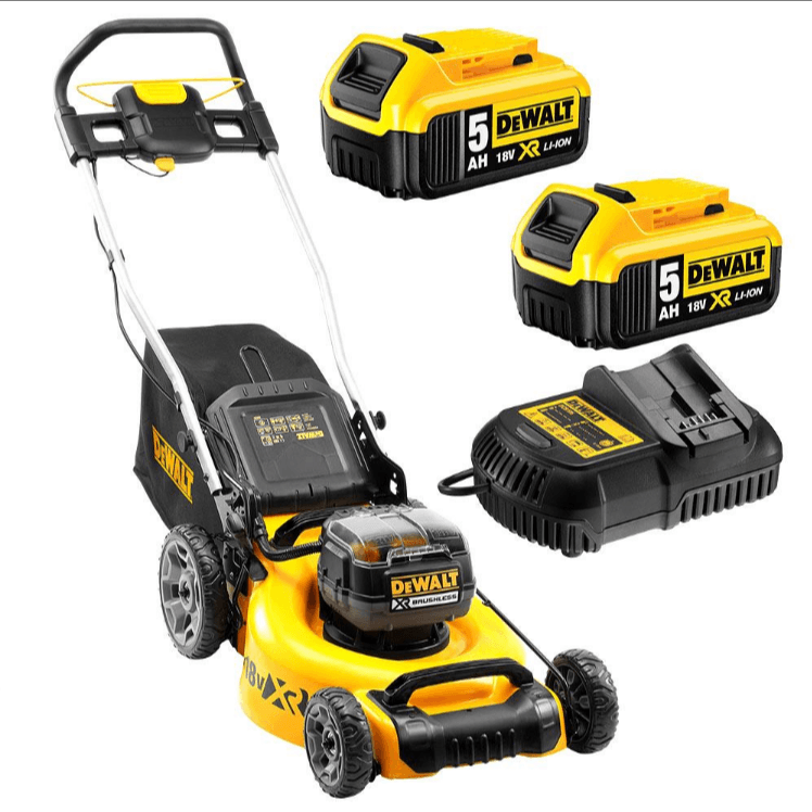 DeWalt DCMW564P2-XE 36V (18V x 2) 5.0Ah XR Li-ion Cordless Brushless Lawn Mower Combo Kit Dewalt Power Tools Stanley Black & Decker (Australia) Pty Ltd 