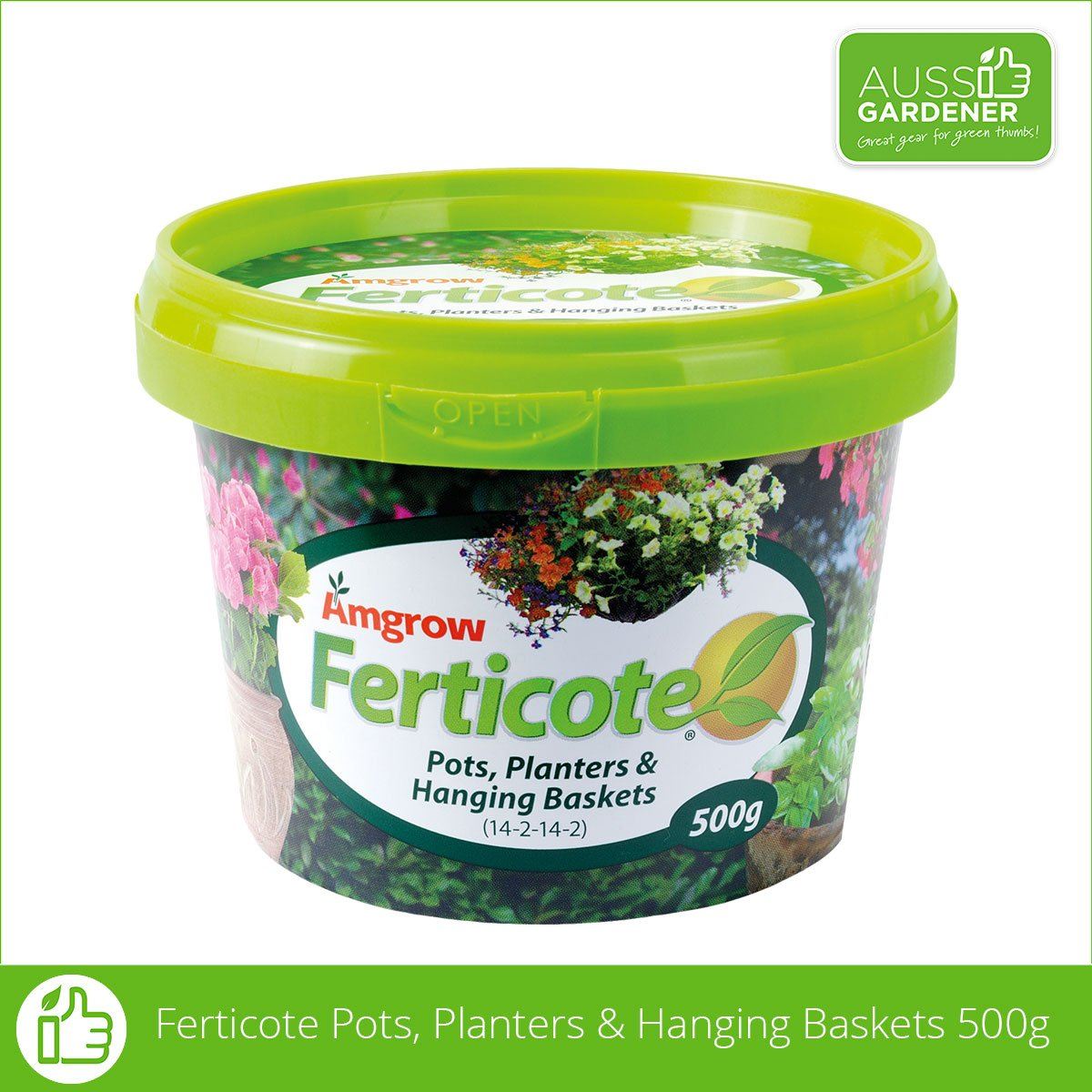 Amgrow Ferticote Pots Planters & Hanging Baskets - Slow Release Fertiliser fertilisers Tradeware 