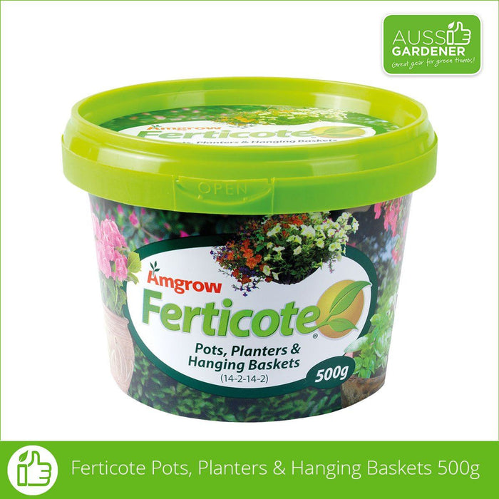 Amgrow Ferticote Pots Planters & Hanging Baskets - Slow Release Fertiliser