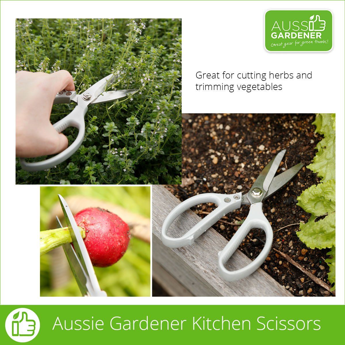 Apron PLUS Tool Set Package (Apron, Scissors, Secateurs, 3 pr Gloves) [Hidden] Aussie Gardener - Power Planter Australia 