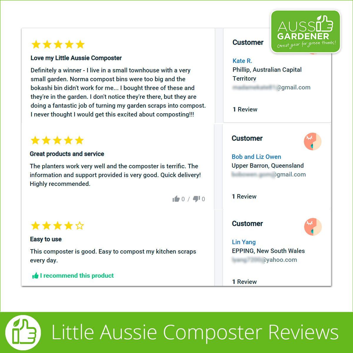 Little Aussie Composters - The hidden wonder down under. composter Direct Compost Solutions Pty Ltd 