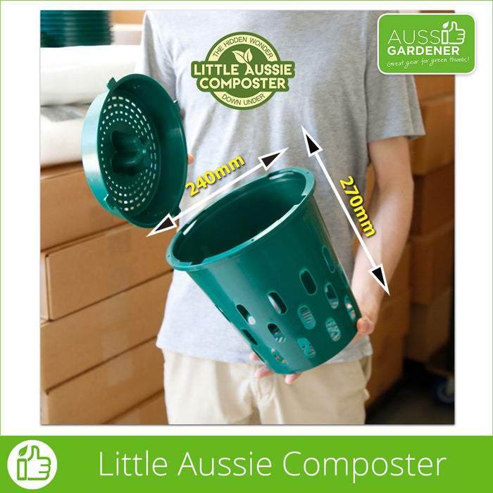 Little Aussie Composter - Dimensions and scale of Little Aussie composters