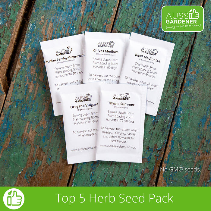 Aussie Gardener Top 5 Herb Seeds