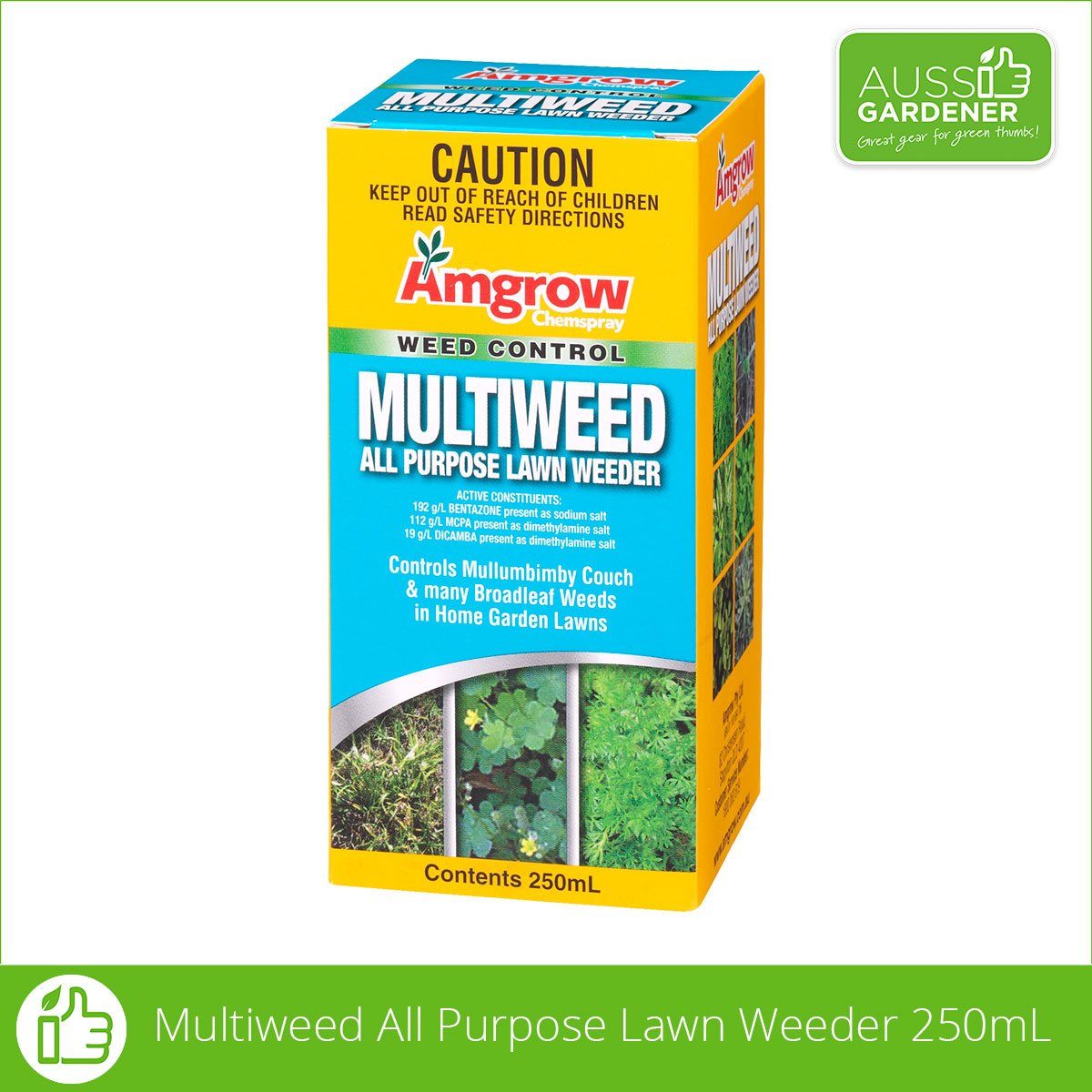 Amgrow MULTIWEED ALL PURPOSE LAWN WEEDER 250ml Weed control Tradeware 
