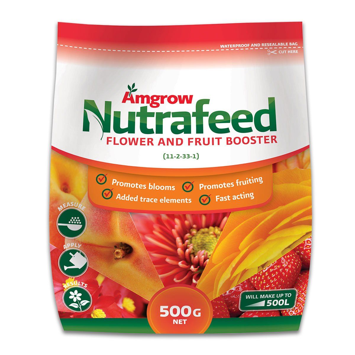 Amgrow Nutrafeed Fruit & Flower Booster-Bulb Liquid Fertiliser 500g fertilisers AMGROW 