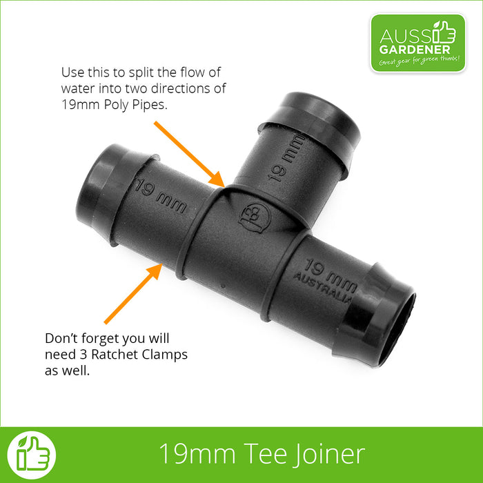 19mm tee joiner for irrigation systems