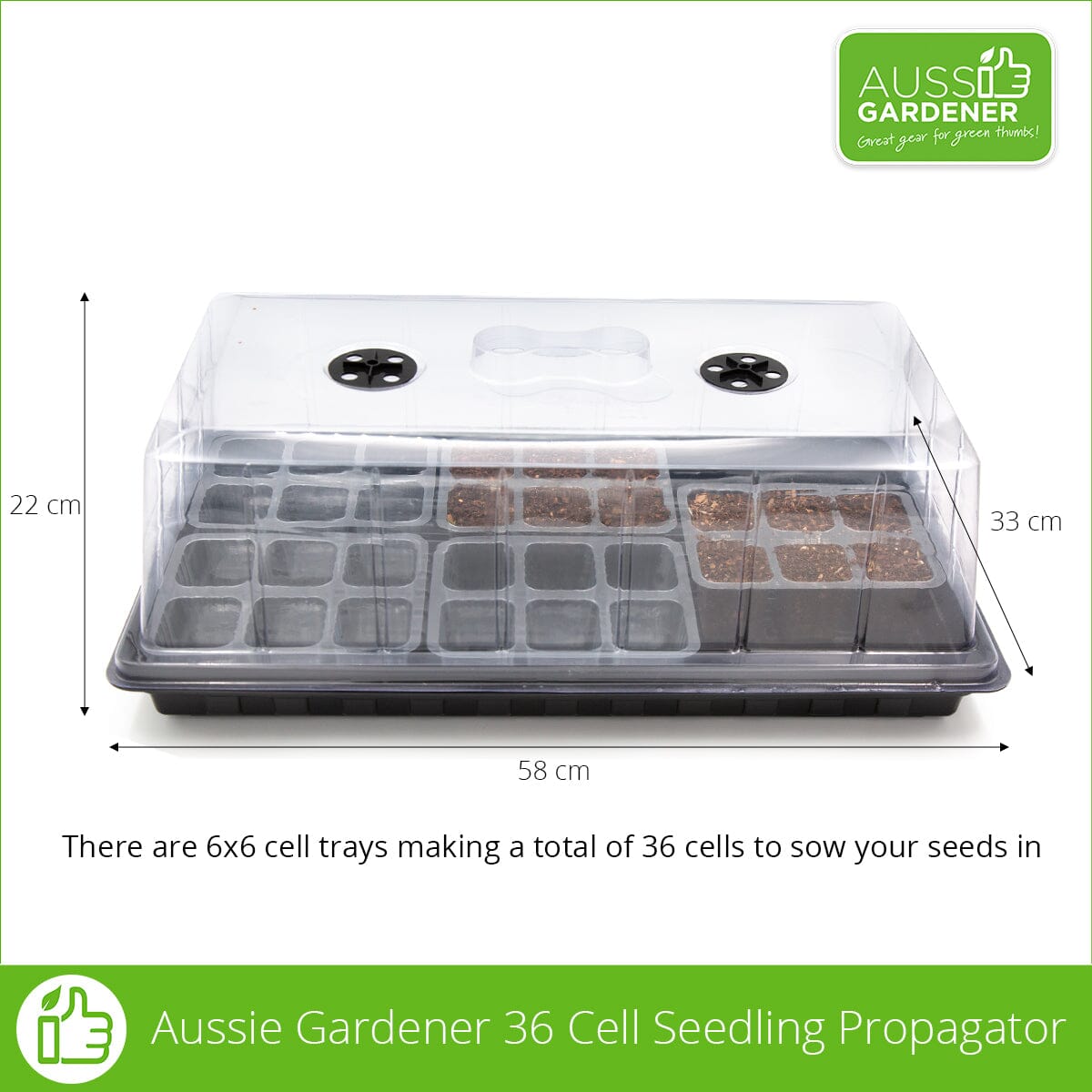 Aussie Gardener 36 Cell Seedling Propagator 