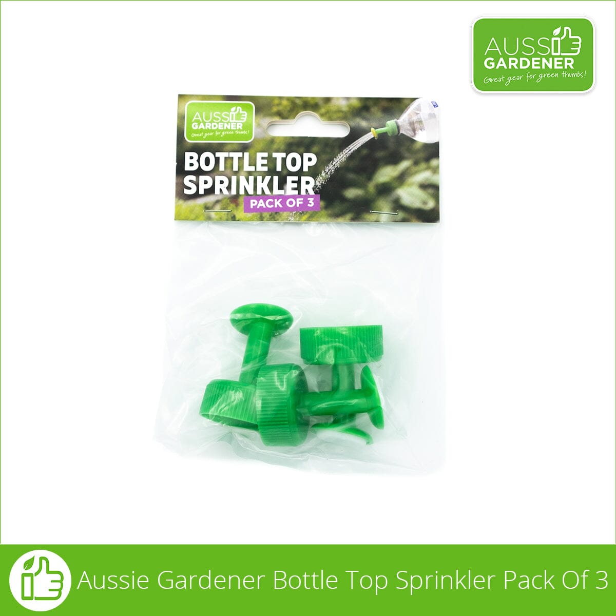 Aussie Gardener Bottle Top Sprinkler Pack Of 3 propagation Rapitech 