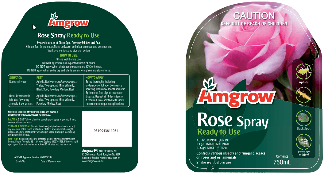 Amgrow Rose Spray (Premixed) 750ml