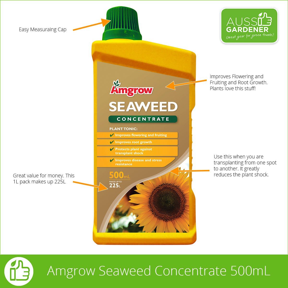 Amgrow Seaweed Amgrow Concentrate fertilisers AMGROW 500mL 