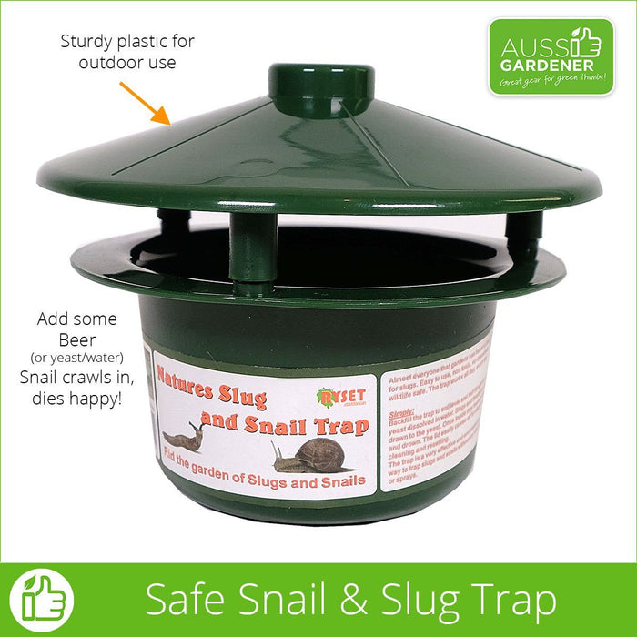 Slug and Snail Trap - No poisons - Snail dies happy!