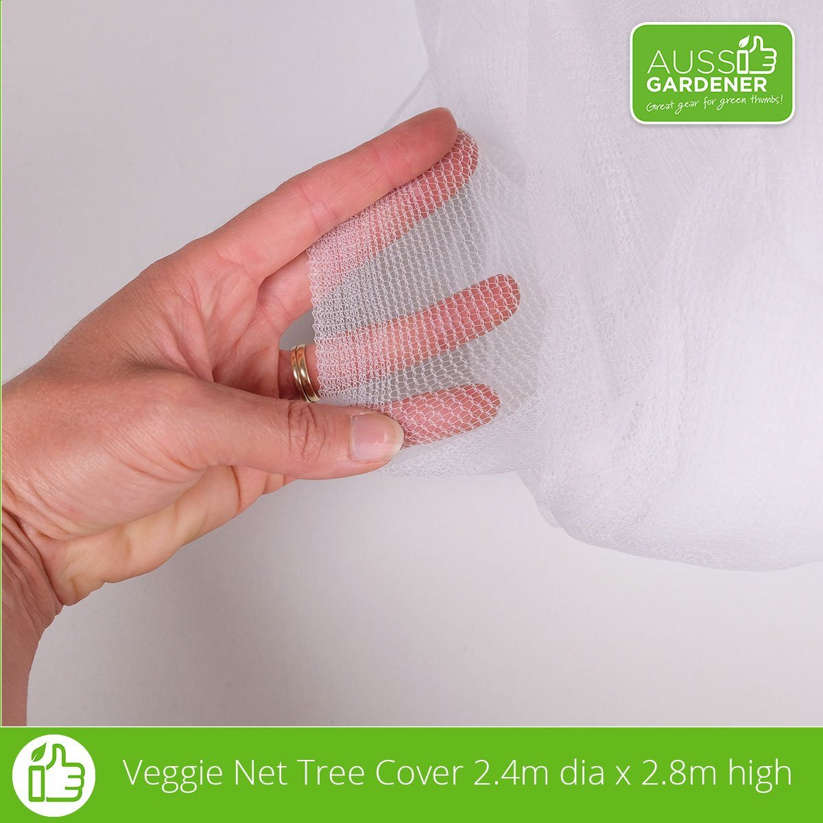 Netting - Fitted insect net (2.4m width x 2.8m high) 2MM Woven Insect Net veggie growing RYSET 