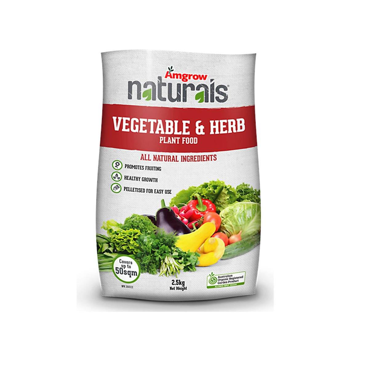 Amgrow Naturals Vegetable & Herb 2.5Kg fertilisers Tradeware 