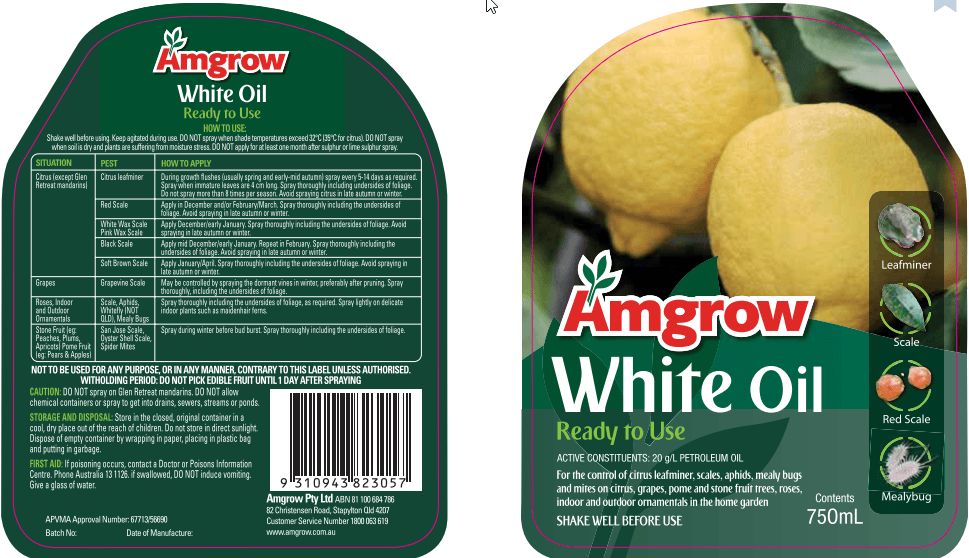 Amgrow White Oil (premixed) Amgrow 750ml