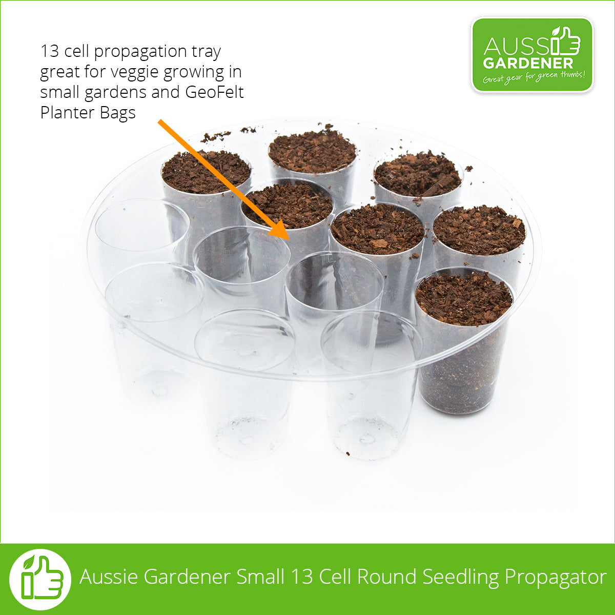 Aussie Gardener Small 13 Cell Round Seedling Propagator propagation Shen Zhen Hai Yi Plastic Products Co Ltd 