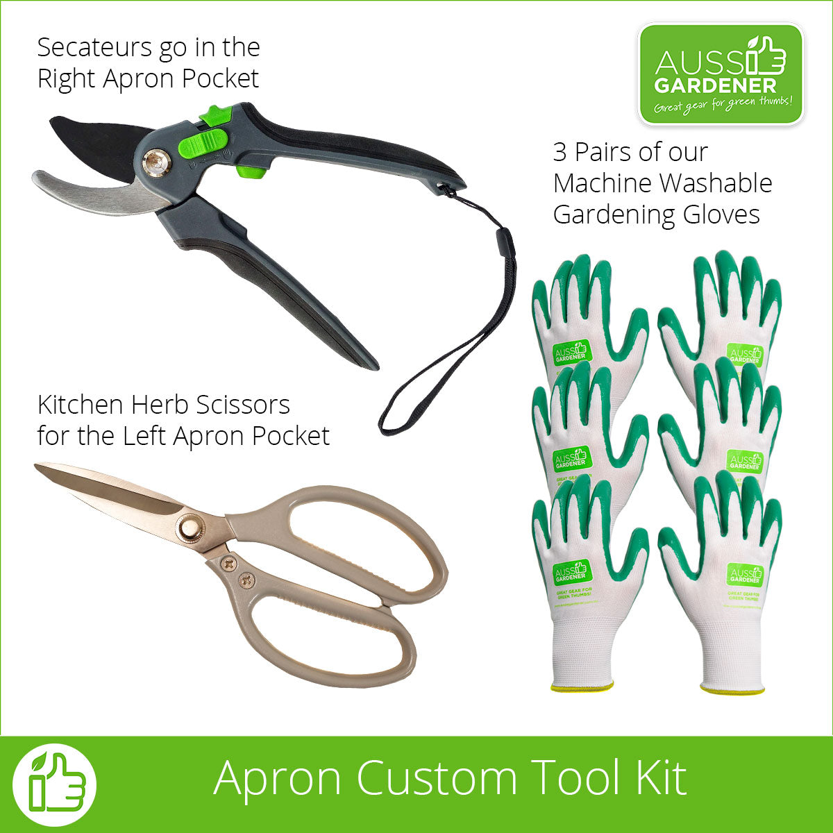 Aussie Gardener Apron Tool Set [Hidden] Aussie Gardener - Power Planter Australia 