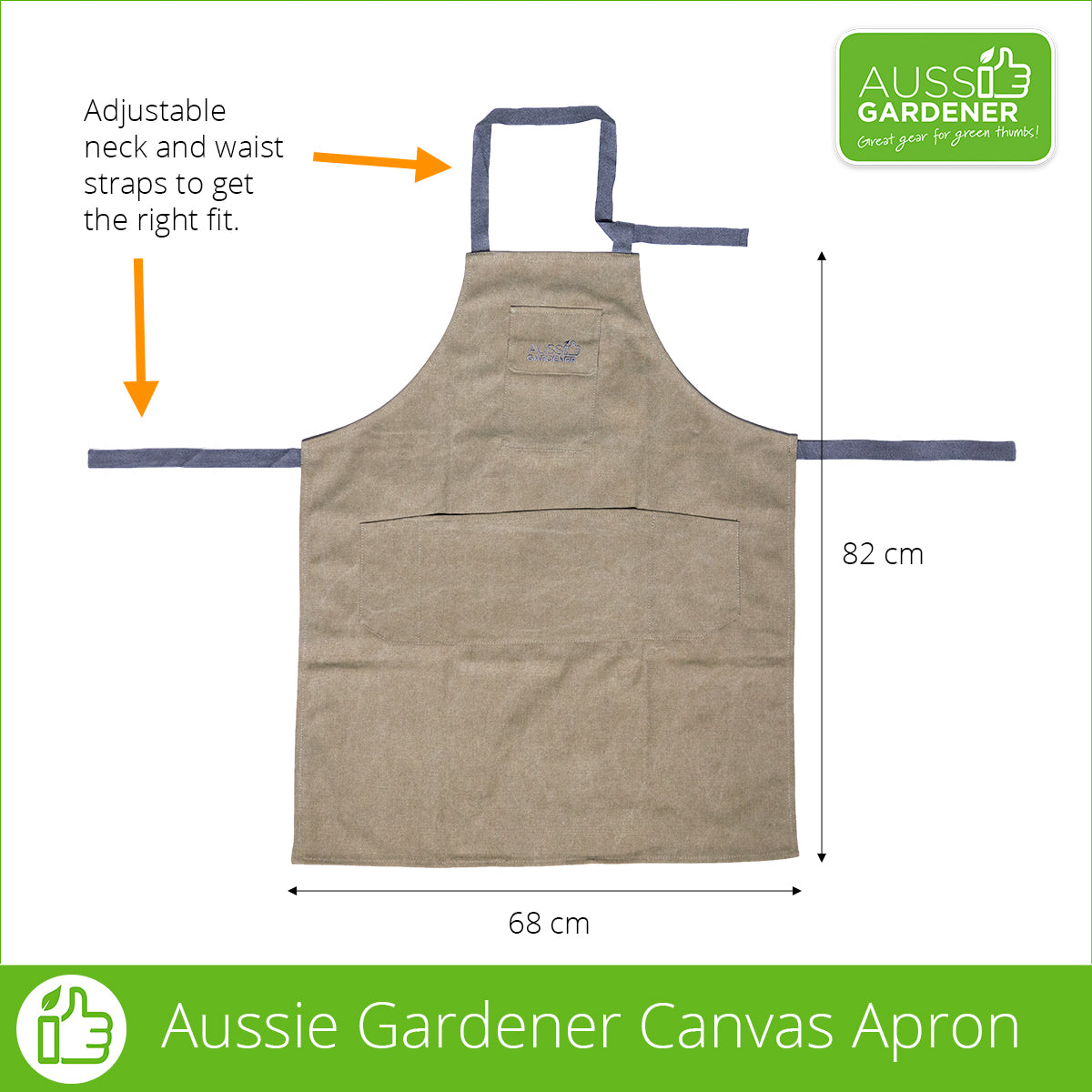 Aussie Gardener Canvas Gardening Apron garden wear Aussie Gardener 