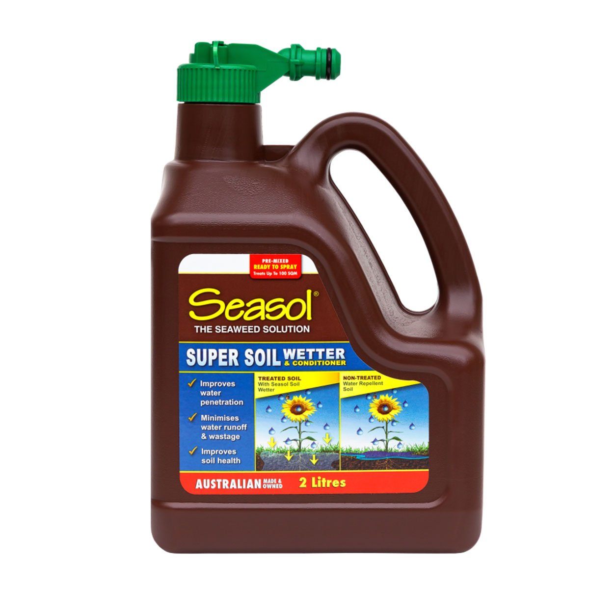 Seasol Supersoil Wetter 2lt RTU fertilisers Confast 
